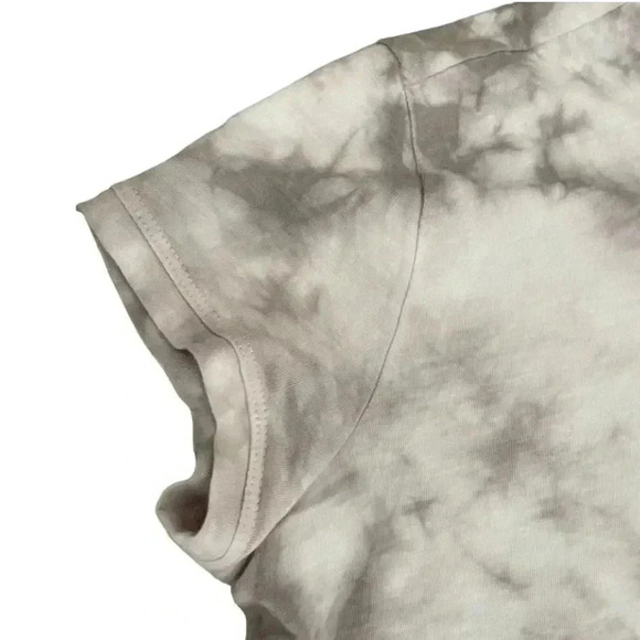 Athleta Girls Short Sleeves White and Purple Tie Dye  Short Sleeves Sz L # 1083 - Picture 4 of 7